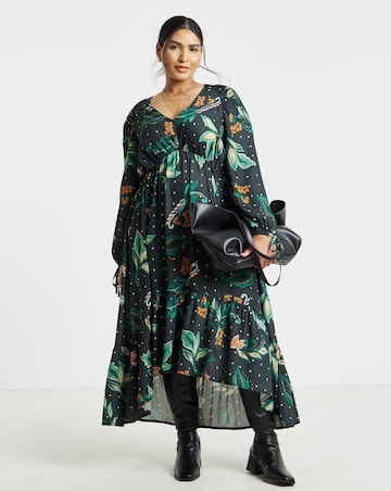 Simply Be Floral High Low Maxi Dress