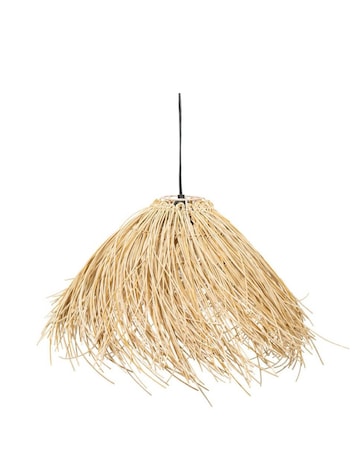 ValueLights Solar Powered Natural Grass Outdoor Hanging Pendant Garden Light