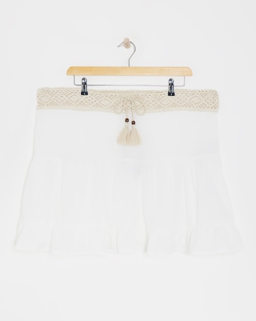 Joe Browns Tiered Beach Skirt White