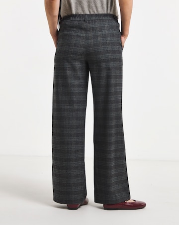 Object Lisa Wide Leg Check Print Trouser