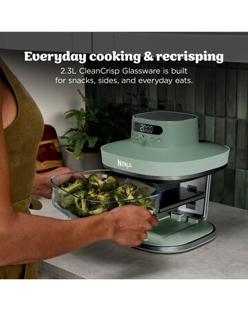 Ninja CRISPi PRO 5 in 1 Glass Air Fryer Moss Green