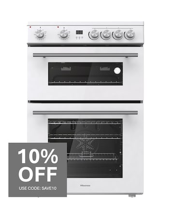 Hisense HDE3211BWUK Freestanding Electric Cooker - White