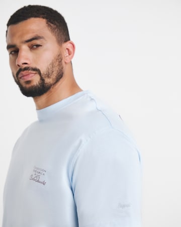 Jack & Jones Sketch Back Graphic T-Shirt - Light Blue