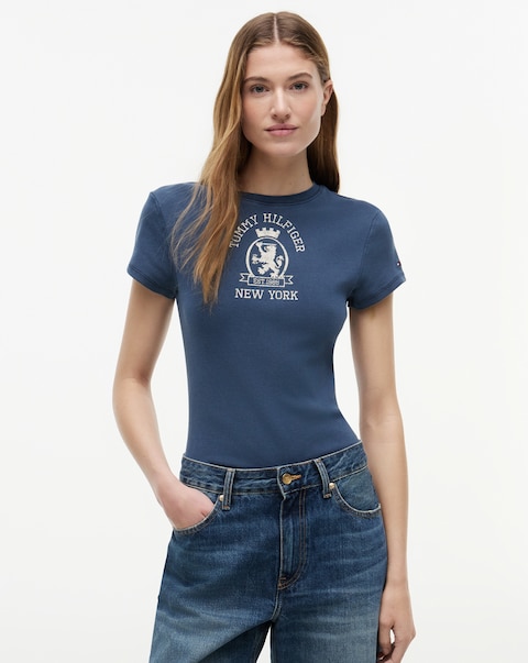 Tommy Hilfiger Garment Dye Crest Tee