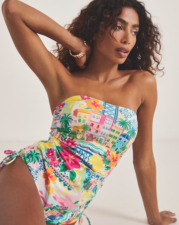 MAGISCULPT Medium Control Adjustable Bandeau Swimsuit
