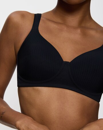 Triumph Modern Soft Cotton Wired Bra Black