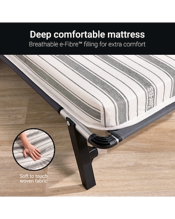 Jay-Be QE80 Quick Folding Bed with Comfort Mattress Single