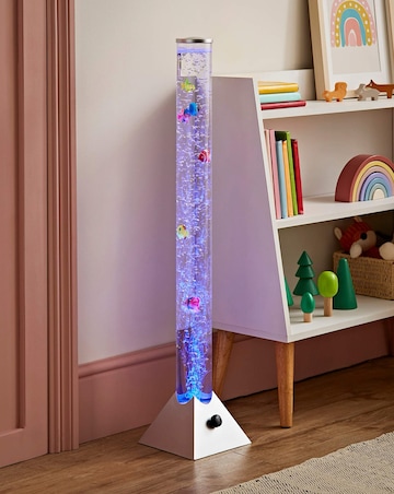 ValueLights Bubble Lamp Colour Changing Sensory Floor Lamp - 90cm