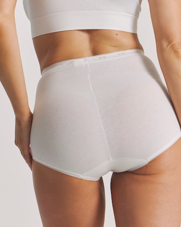 Sloggi (3 Pack) Basic Maxi Cotton Knickers White/Black/Skin