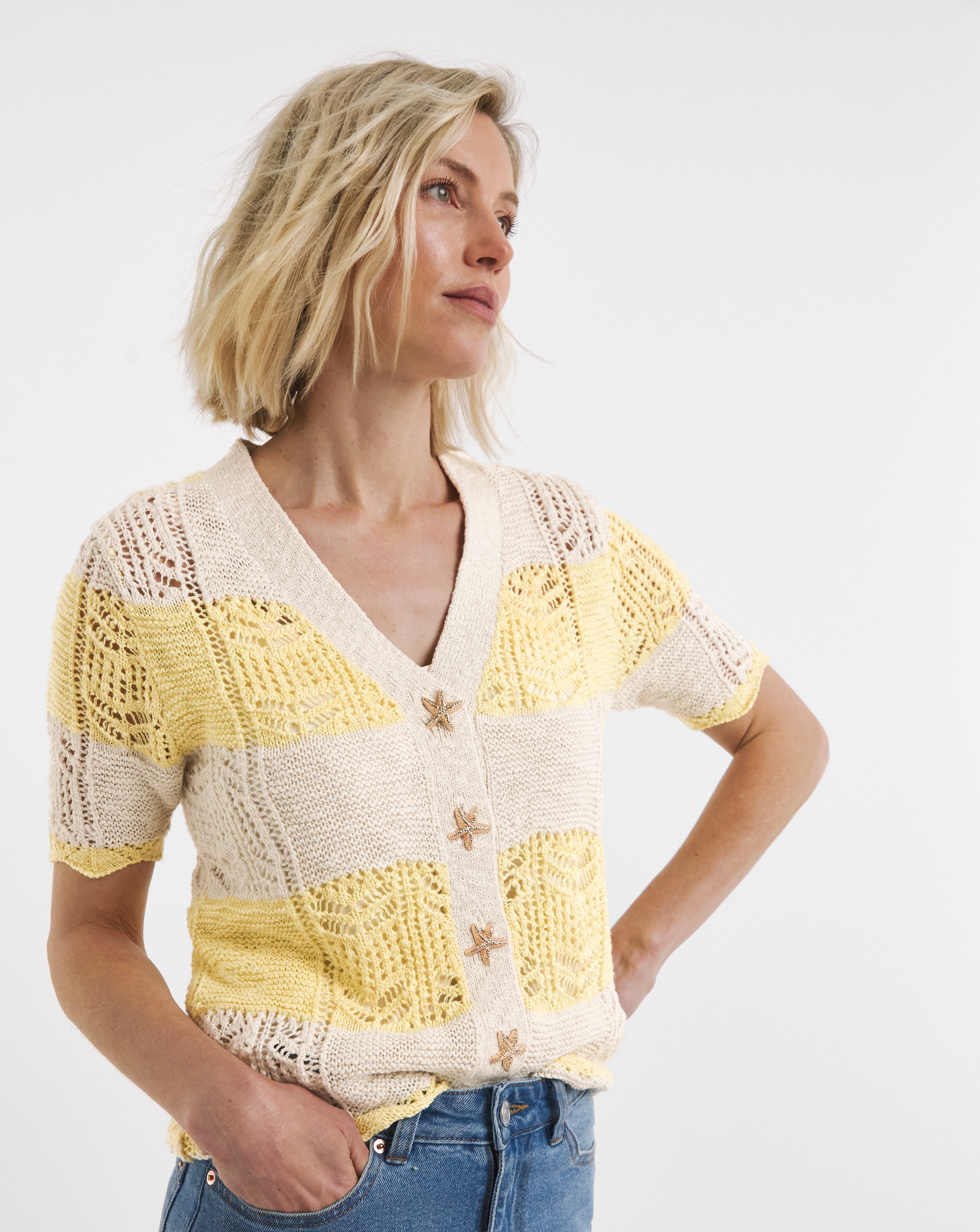 Crochet Patchwork Cardigan | JD Williams
