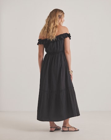 Cheesecloth Maxi Bardot Beach Dress