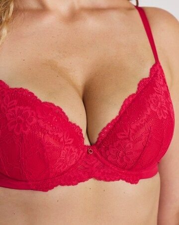 Ann Summers Sexy Lace Planet Plunge Bra Red