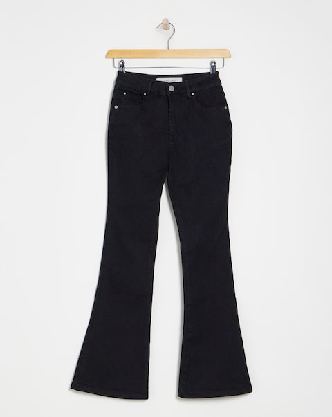 Black Kick Flare Jean