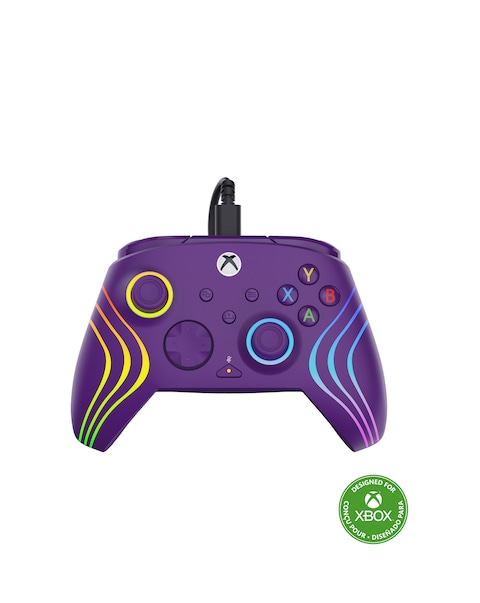 Turtle Beach Afterglow Wave Wired RGB Gaming Controller For Xbox & PC - Purple