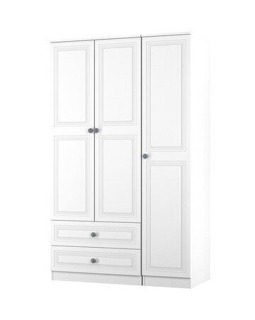 Richmond Triple Wardrobe with 2 Drawers
