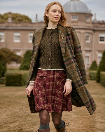 Joe Browns Tessa Asymmetric Check Coat