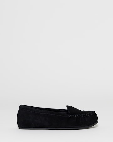 Gretel Suede Puckered Flat Loafers - Extra Wide Fit (EEE)