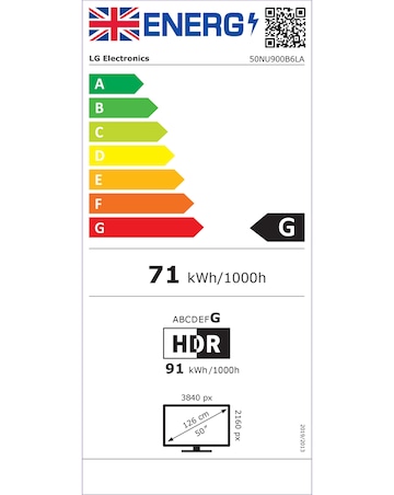LG 50NU900B6LA 50in 4K UHD Smart TV