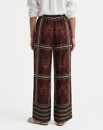 Spun Viscose Wide Leg Trouser