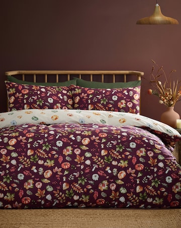 Catherine Lansfield Autumn Pumpkins Duvet Cover Set