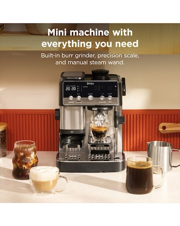 Ninja Luxe Cafe MINI Espresso Machine ES301UK Black & Stainless Steel