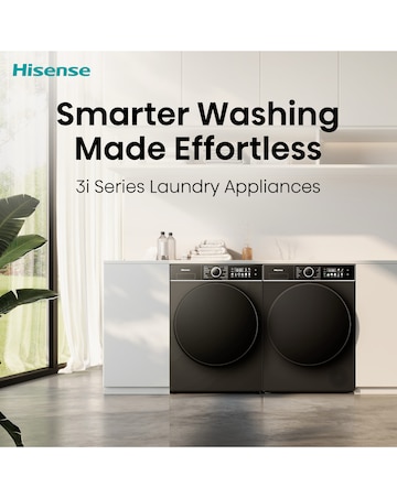 Hisense 3i 9kg 1400rpm KitchenFit Washing Machine Black