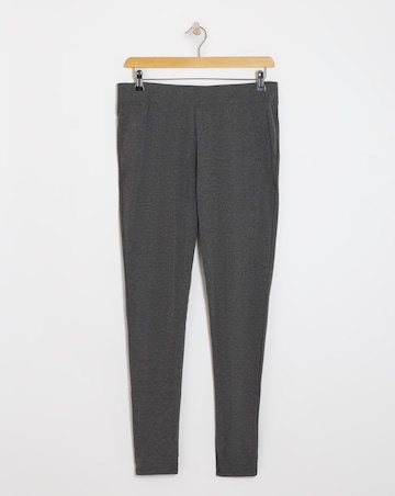 High Waist Cotton Rich Jersey Leggings Long