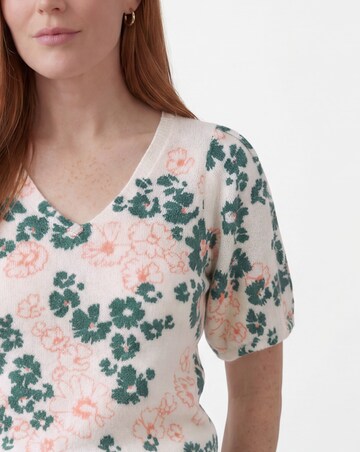 Printed Short Sleeve Jumper