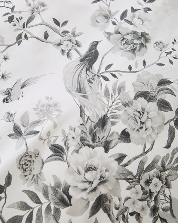 Greyscale Bird Cotton Blend Duvet Cover Set