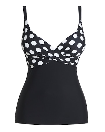 Figleaves Tailor Underwired Twist Front Tankini Top