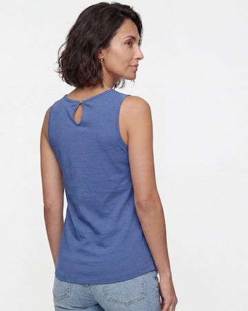 Pintuck Detail Sleeveless Top