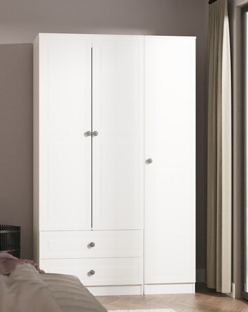 Richmond Triple Wardrobe with 2 Drawers