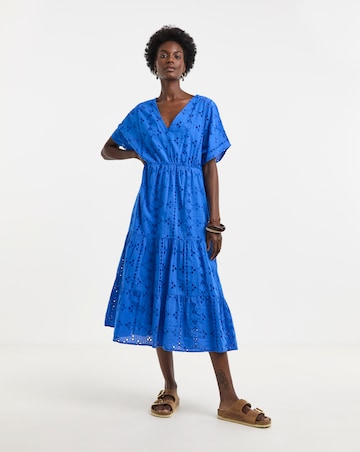 Pure Cotton Broderie Smock Dress