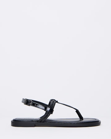 Simply Be Karma Diamante Sparkly Toe Post Sandals - Extra Wide Fit (EEE)