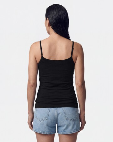 Black Cami Vest With Adjustable Straps