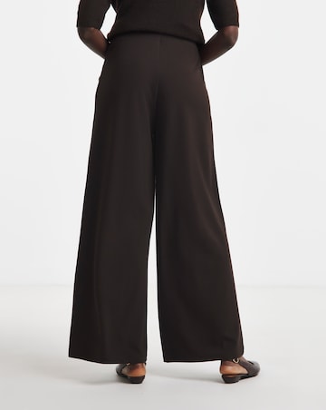 JDY Button Jersey Trouser Chocolate
