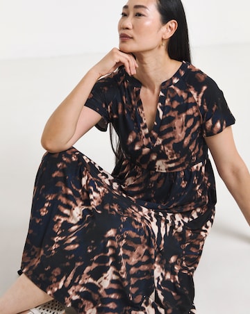 Notch Neck Maxi Dress