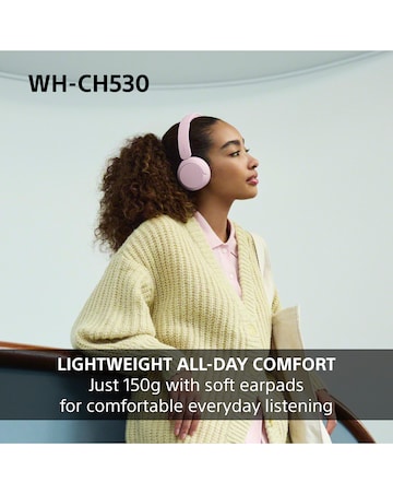 Sony WH-CH530 Wireless On-Ear Headphones - Mint