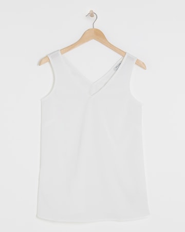 V Neck Woven Vest