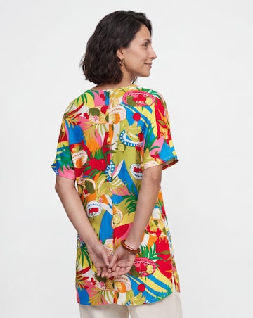 Printed Crinkle Tunic
