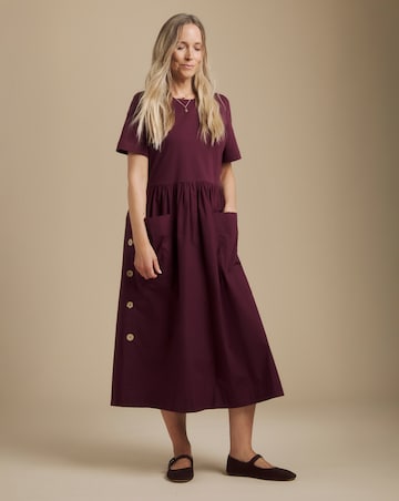 Julipa Button Detail Midi Dress