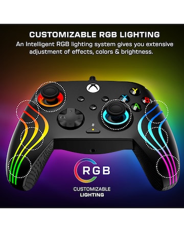 Turtle Beach Afterglow Wave Wired RGB Gaming Controller for Xbox & PC - Black