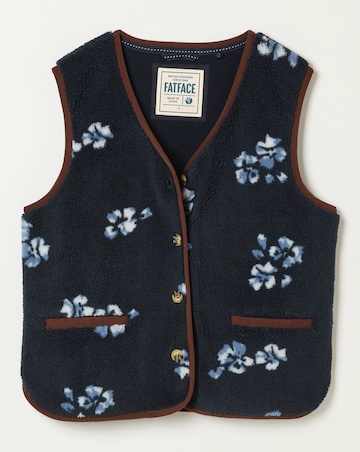 Fatface Floral Fleece Gilet