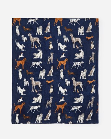 Mixed Dogs Printed Fleece Throw