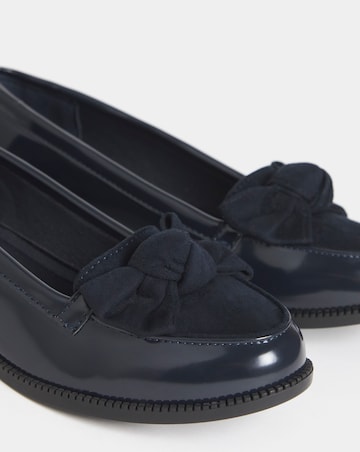 Kinzie Bow Detail Flat Shoes - Extra Wide Fit (EEE)