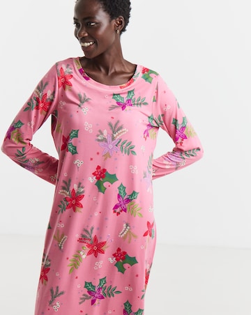 Julipa Value Supersoft Floral Print Long Sleeve Nightie
