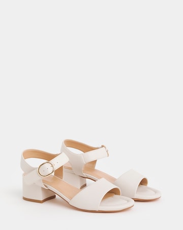 Robin Two Part Block Heel Sandals - Wide Fit (E)