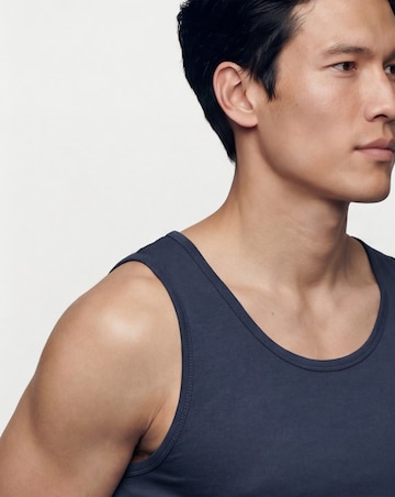 Pure Cotton Vest- Navy