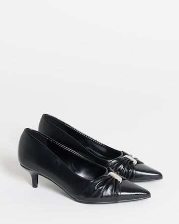 Helen Hardware Detail Court Shoes - Wide Fit (E)