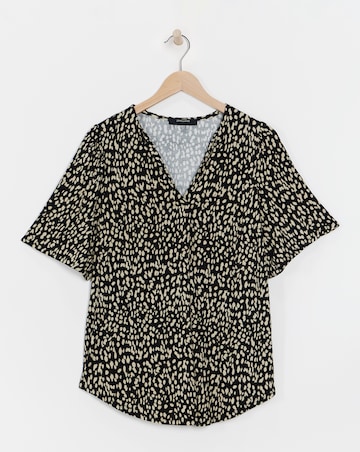 V-Neck Angel Sleeve Top